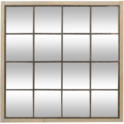 Miroir Murale 'Noé' Atmosphera - Style Vintage 90x90cm - Publicité Miroir Murale 'Noé' Atmosphera - Style Vintage 90x90cm - Publicité