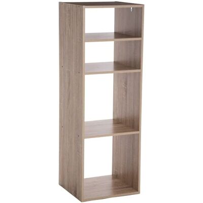 Scaffale in legno naturale 5five con 4 scomparti Scaffale in legno naturale 5five con 4 scomparti