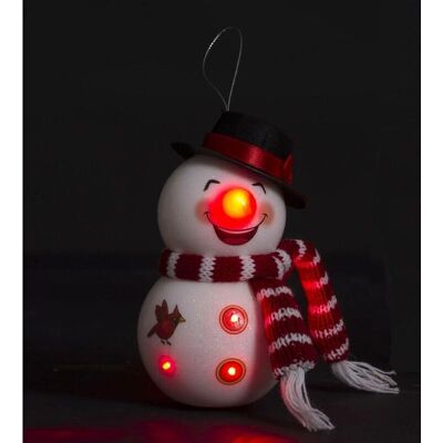 FÉÉRIC - Pupazzo di neve - nez rouge - figurine décorative - Publicité FÉÉRIC - Pupazzo di neve - nez rouge - figurine décorative - Publicité