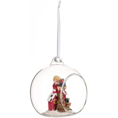 Feeric Lights & Christmas Weihnachtsmann Glasornament - 90 mm Feeric Lights & Christmas Weihnachtsmann Glasornament - 90 mm
