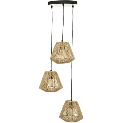 Lámpara de suspensión Beige Jily - Estilo étnico chic Lámpara de suspensión Beige Jily - Estilo étnico chic