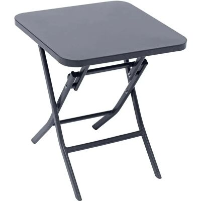 Hesperide kwadratowy stolik ogrodowy - 40x40cm, grafitowy - Stal Hesperide kwadratowy stolik ogrodowy - 40x40cm, grafitowy - Stal