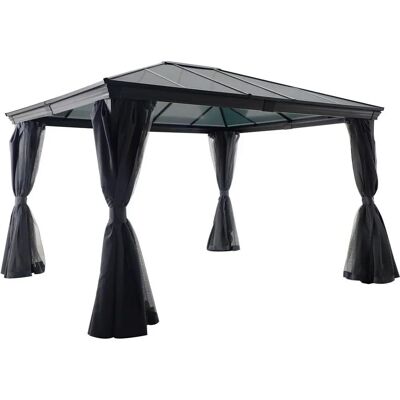 Hespéride Belize Graphit Pergola - 3,6x3 m - Aluminium, Polycarbonat Hespéride Belize Graphit Pergola - 3,6x3 m - Aluminium, Polycarbonat