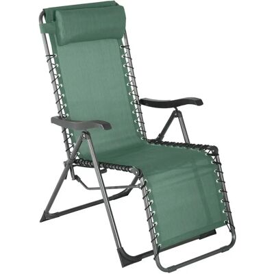 Sillón de Jardín Hespéride - Ajustable, Plegable, Verde Oliva Sillón de Jardín Hespéride - Ajustable, Plegable, Verde Oliva