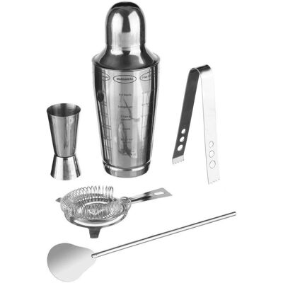 Secret de Gourmet Cocktail-Set - 600ml, 5 Stück, Edelstahl - Bar-Set Secret de Gourmet Cocktail-Set - 600ml, 5 Stück, Edelstahl - Bar-Set