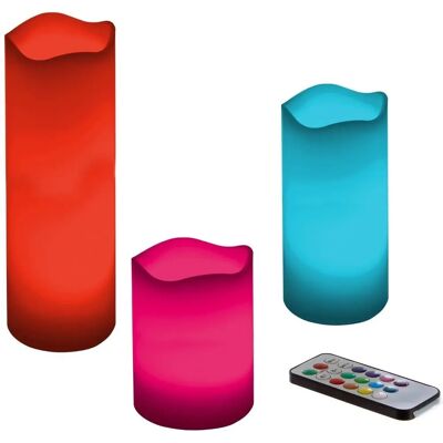 Atmosphera Modèle - Set de 3 Bougies LED - Différentes Tailles - Publicité Atmosphera Modèle - Set de 3 Bougies LED - Différentes Tailles - Publicité