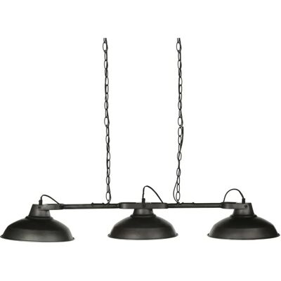 Lámpara colgante vintage Atmosphera Sorn - Negra - 3 pantallas Lámpara colgante vintage Atmosphera Sorn - Negra - 3 pantallas