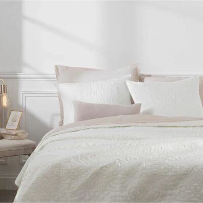 Housse de couette blanche ivoire arabesque Atmosphera - Publicité Housse de couette blanche ivoire arabesque Atmosphera - Publicité