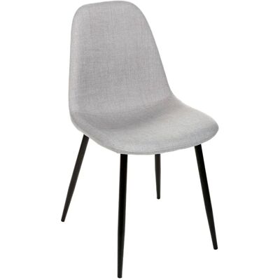 Silla Gris Tyka de Atmosphera - Diseño Moderno con Patas de Metal Silla Gris Tyka de Atmosphera - Diseño Moderno con Patas de Metal
