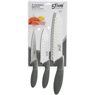 Secret de Gourmet Edelstahl-Küchenmesser-Set - Hochwertig, Scharf, Langlebig Secret de Gourmet Edelstahl-Küchenmesser-Set - Hochwertig, Scharf, Langlebig