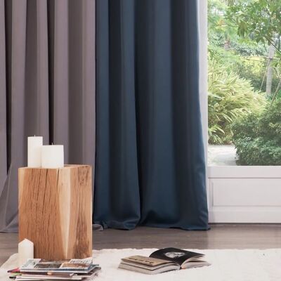 Atmosphera 103859O2 Vorhang - Lichtblockierend, Blau, Langlebiges Polyester - Vorhang Atmosphera 103859O2 Vorhang - Lichtblockierend, Blau, Langlebiges Polyester - Vorhang