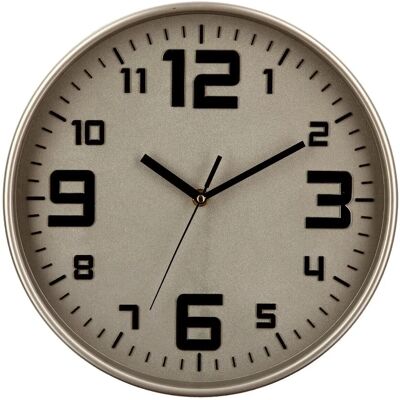 Atmosphera Silber Wand/Tischuhr - 30cm - Leise Atmosphera Silber Wand/Tischuhr - 30cm - Leise