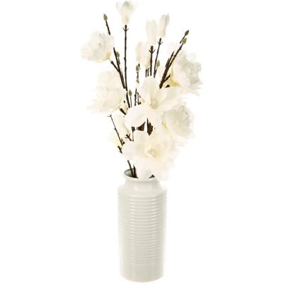 Atmosphera Künstliche Pflanze - Magnolie, Weiß, 75 cm - Künstliche Pflanze Atmosphera Künstliche Pflanze - Magnolie, Weiß, 75 cm - Künstliche Pflanze
