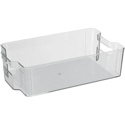 5five Transparent Køleskabsorganiser - 8L - Dimensioner 37x22x10cm 5five Transparent Køleskabsorganiser - 8L - Dimensioner 37x22x10cm