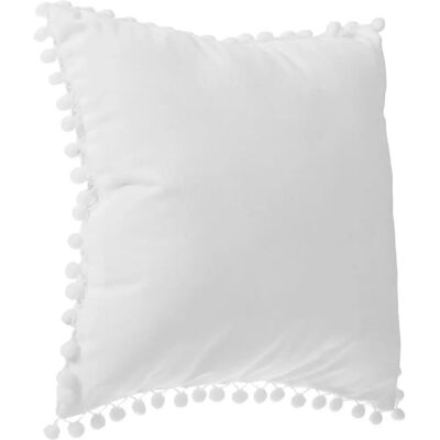 Atmosphera Ivory Pompon Dekokissen 40x40cm Atmosphera Ivory Pompon Dekokissen 40x40cm