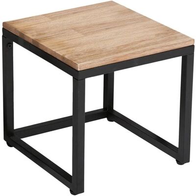 Atmosphera - Juego de 3 Mesas Bajas de Madera de Acacia y Metal - Diseño Moderno Minimalista Atmosphera - Juego de 3 Mesas Bajas de Madera de Acacia y Metal - Diseño Moderno Minimalista
