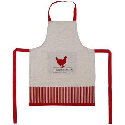 Tablier Poulette Atmosphera - Coton, Poche Frontale - 60x80cm - Publicité Tablier Poulette Atmosphera - Coton, Poche Frontale - 60x80cm - Publicité