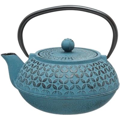 Tea Pot in Ghisa Blu di Secret de Gourmet - 1L - Stile Vintage Tea Pot in Ghisa Blu di Secret de Gourmet - 1L - Stile Vintage