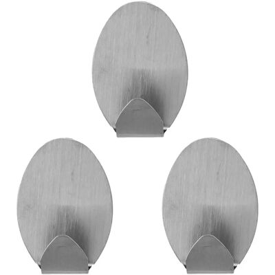 FIVE SMART - 3 Ganci adesivi per cucina - Grigio FIVE SMART - 3 Ganci adesivi per cucina - Grigio