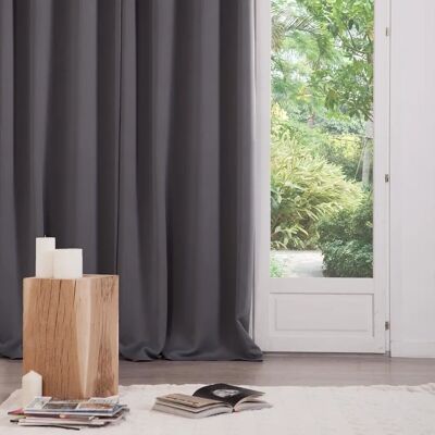 Atmosphera Modelo - Juego de 2 Cortinas Opacas de Poliéster Grises - Cortinas Atmosphera Modelo - Juego de 2 Cortinas Opacas de Poliéster Grises - Cortinas