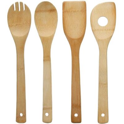 Northix Utensilios de Cocina de Bambú - Juego de 4 Northix Utensilios de Cocina de Bambú - Juego de 4