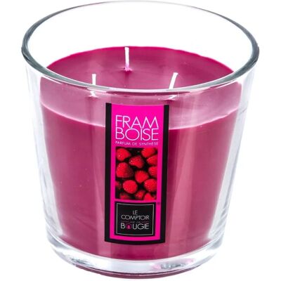 Bougie en Cire Rose Atmosphera - 40h - Publicité Bougie en Cire Rose Atmosphera - 40h - Publicité