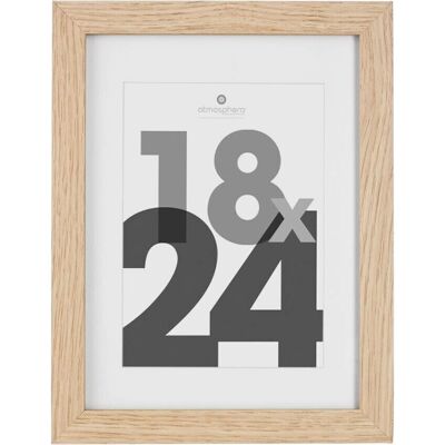 Cadre photo Atmosphera 121156C - Beige naturel MDF verre 18x24cm - Publicité Cadre photo Atmosphera 121156C - Beige naturel MDF verre 18x24cm - Publicité