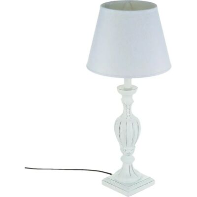 Lámpara de mesa blanca ATMOSPHERA - 56cm - Decoración moderna Lámpara de mesa blanca ATMOSPHERA - 56cm - Decoración moderna