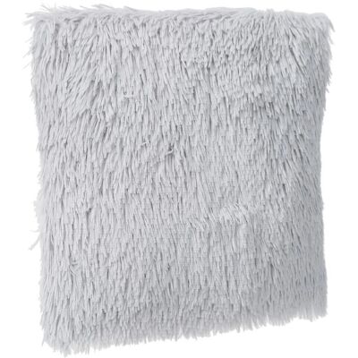 Atmosphera - 112716B - Grey long faux fur - 45x45 - Cushion - Publicité Atmosphera - 112716B - Grey long faux fur - 45x45 - Cushion - Publicité