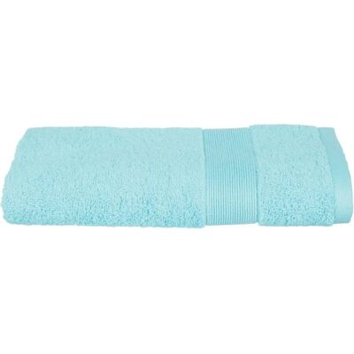Serviette de bain en coton bleu turquoise Atmosphera - Élégante 450 g/m² - Publicité Serviette de bain en coton bleu turquoise Atmosphera - Élégante 450 g/m² - Publicité