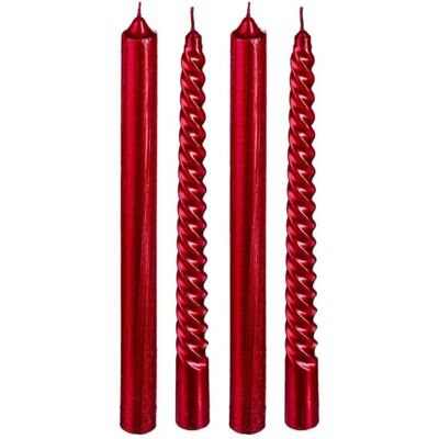 Set di Candele Feeric Lights & Christmas - Rosso - 4 Pezzi Set di Candele Feeric Lights & Christmas - Rosso - 4 Pezzi