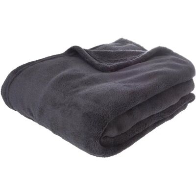 ATMOSPHERA Kiesa Plaid in microfibra - 125x150cm - Grigio ATMOSPHERA Kiesa Plaid in microfibra - 125x150cm - Grigio
