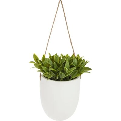Pianta artificiale Atmosphera - Vaso in ceramica sospeso - 20cm Pianta artificiale Atmosphera - Vaso in ceramica sospeso - 20cm