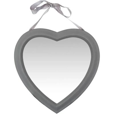 ATMOSPHERA Specchio Cuore 40x40cm Grigio Decorazione Romantica ATMOSPHERA Specchio Cuore 40x40cm Grigio Decorazione Romantica