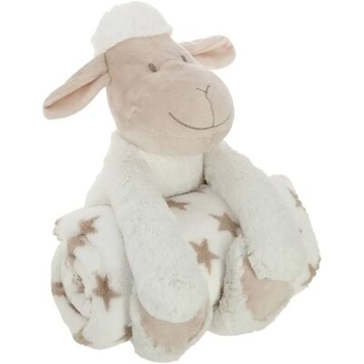 Plaid in peluche Pecora 75x100cm - Neutro Plaid in peluche Pecora 75x100cm - Neutro