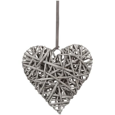 Decorazione da parete Atmosphera - Cuore in rattan 25cm - Taupe Decorazione da parete Atmosphera - Cuore in rattan 25cm - Taupe
