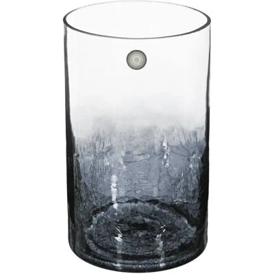 ATMOSPHERA, CRÉATEUR D'INTÉRIEUR Florero cilíndrico de vidrio craqueado h20 - ahumado ATMOSPHERA, CRÉATEUR D'INTÉRIEUR Florero cilíndrico de vidrio craqueado h20 - ahumado