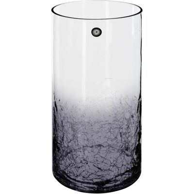 Vaso cilindrico Atmosphera - Vetro craquelé, 30cm - Decorativo Vaso cilindrico Atmosphera - Vetro craquelé, 30cm - Decorativo