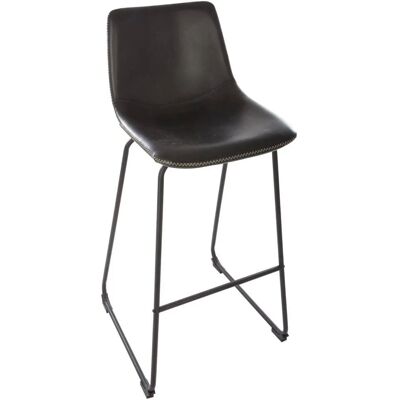 ATMOSPHERA - Conjunto de 2 taburetes de bar negros - Estilo vintage ATMOSPHERA - Conjunto de 2 taburetes de bar negros - Estilo vintage