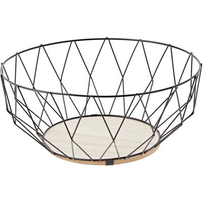 Ciotola di Frutta Baltik Argento Nero in Metallo - Fruit Bowl Ciotola di Frutta Baltik Argento Nero in Metallo - Fruit Bowl