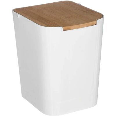 Homemaison Cubo con Tapa de Bambú 5L Homemaison Cubo con Tapa de Bambú 5L