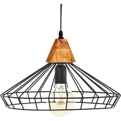 ATMOSPHERA Lampe Suspendue en Métal Noir - Suspension - Publicité ATMOSPHERA Lampe Suspendue en Métal Noir - Suspension - Publicité