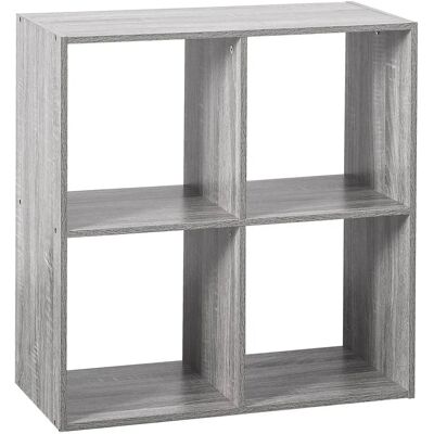 Biała Modułowa Półka - 4 Przegrody - Nowoczesny Design Biała Modułowa Półka - 4 Przegrody - Nowoczesny Design