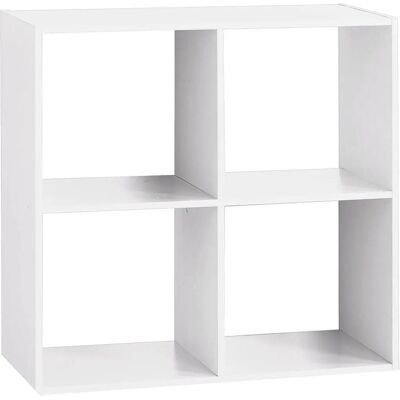 Estantería Atmosphera Dinamic 4 - Estantes - Blanco - 67.6x32x67.6 cm Estantería Atmosphera Dinamic 4 - Estantes - Blanco - 67.6x32x67.6 cm