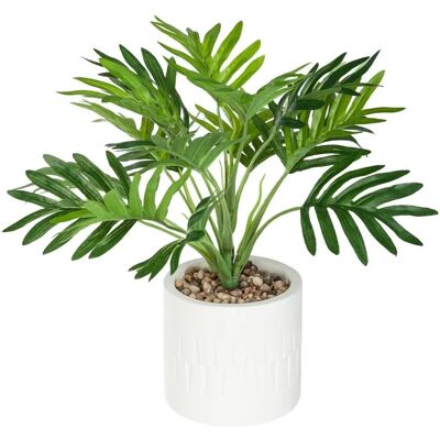 Atmosphera Kunstpalme - 29cm Weißer Topf Atmosphera Kunstpalme - 29cm Weißer Topf