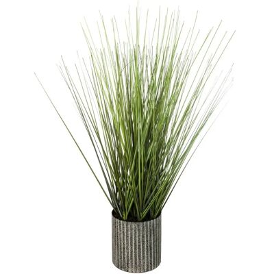 Plant de herbe artificielle grise Atmosphera - Vase 13x45cm - Décoration moderne - Publicité Plant de herbe artificielle grise Atmosphera - Vase 13x45cm - Décoration moderne - Publicité