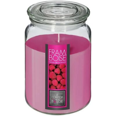 Bougie Parfumée Framboise Rose Atmosphera - 72h - 10cm - Publicité Bougie Parfumée Framboise Rose Atmosphera - 72h - 10cm - Publicité