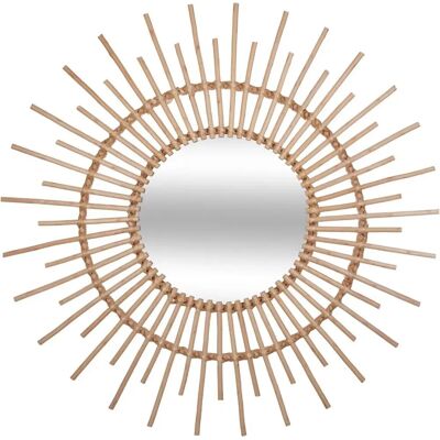 Atmosphera Rattan-Sonnenwandspiegel - 76cm Atmosphera Rattan-Sonnenwandspiegel - 76cm