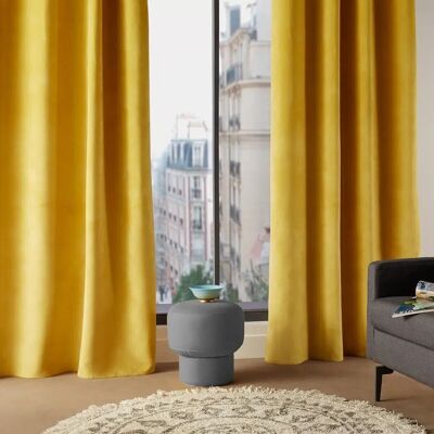 Atmosphera 146202R Rideau en Polyester Moutarde - Rideau - Publicité Atmosphera 146202R Rideau en Polyester Moutarde - Rideau - Publicité