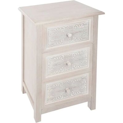 Atmosphera Hina Cajonera Blanca 3 Cajones - Muebles de Almacenamiento Atmosphera Hina Cajonera Blanca 3 Cajones - Muebles de Almacenamiento